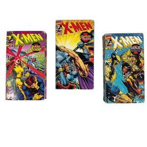 Vintage X-Men VHS Lot of 3 1993 Volumes 3, 4, & 5 Marvel Comics